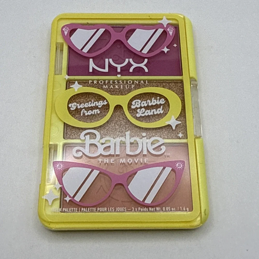 NYX Professional Makeup Limited Edition Barbie On The Go Cheek Palette .04oz New